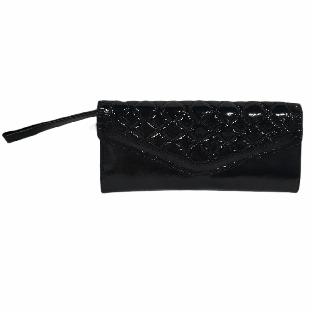 Hobo Brand Black 8 Pocket Utility Clutch Wristlet w/ Mirror